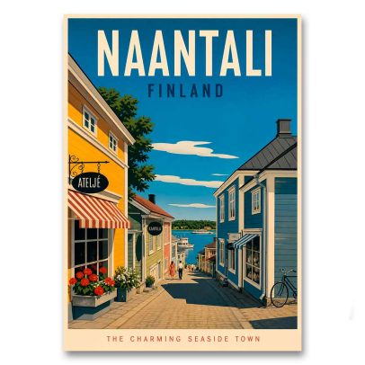Juliste Naantali - The charming seaside town