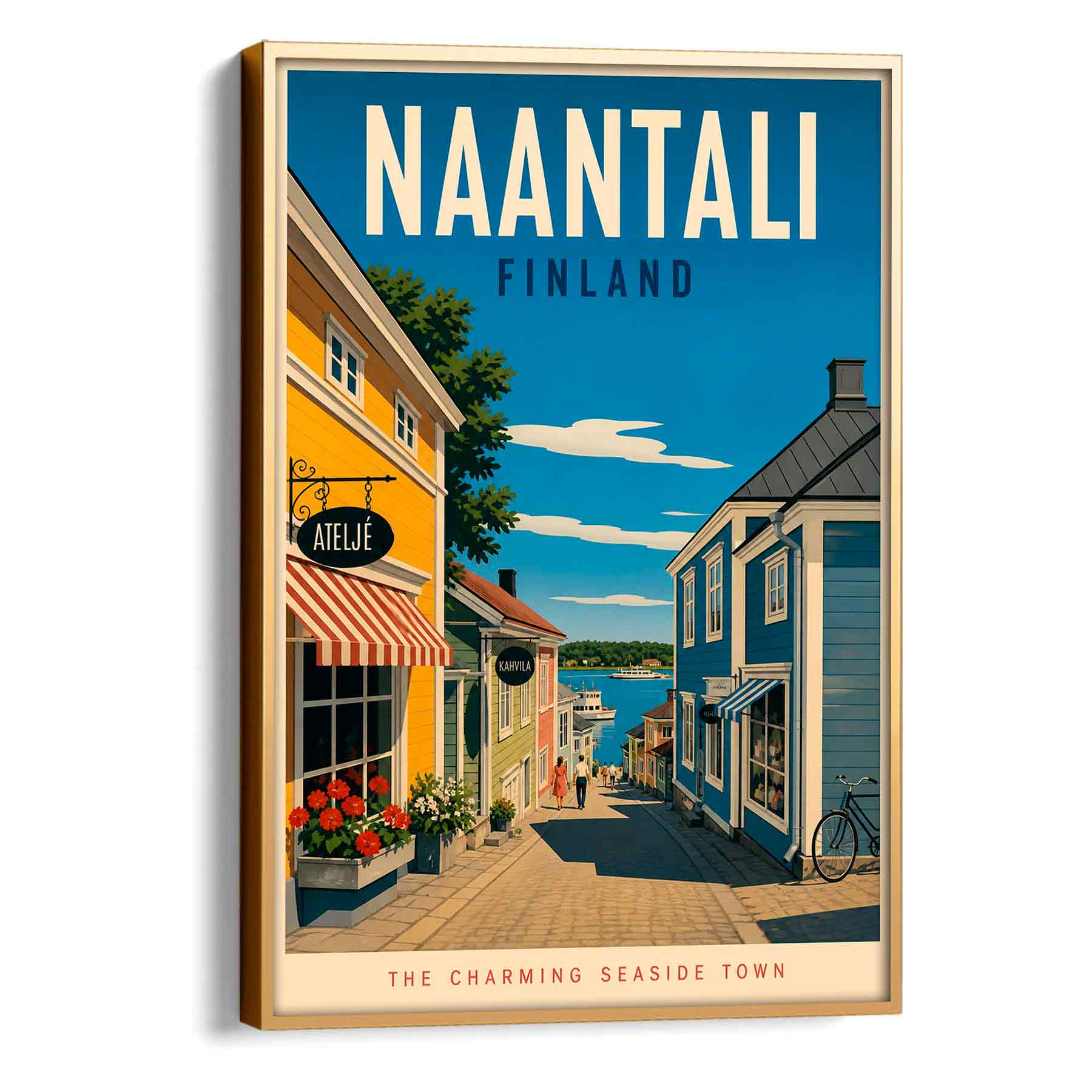 Juliste matkailu naantali 1 lö 50×70 70x100aa