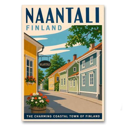 Juliste Naantali - The charming coastal town of Finland