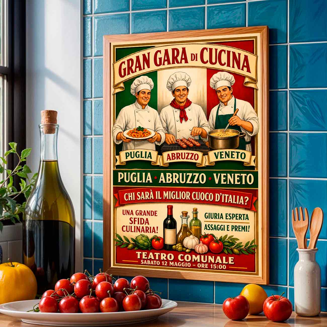Juliste Gran Gara Cucina LÖ 40×60 50x75aaa