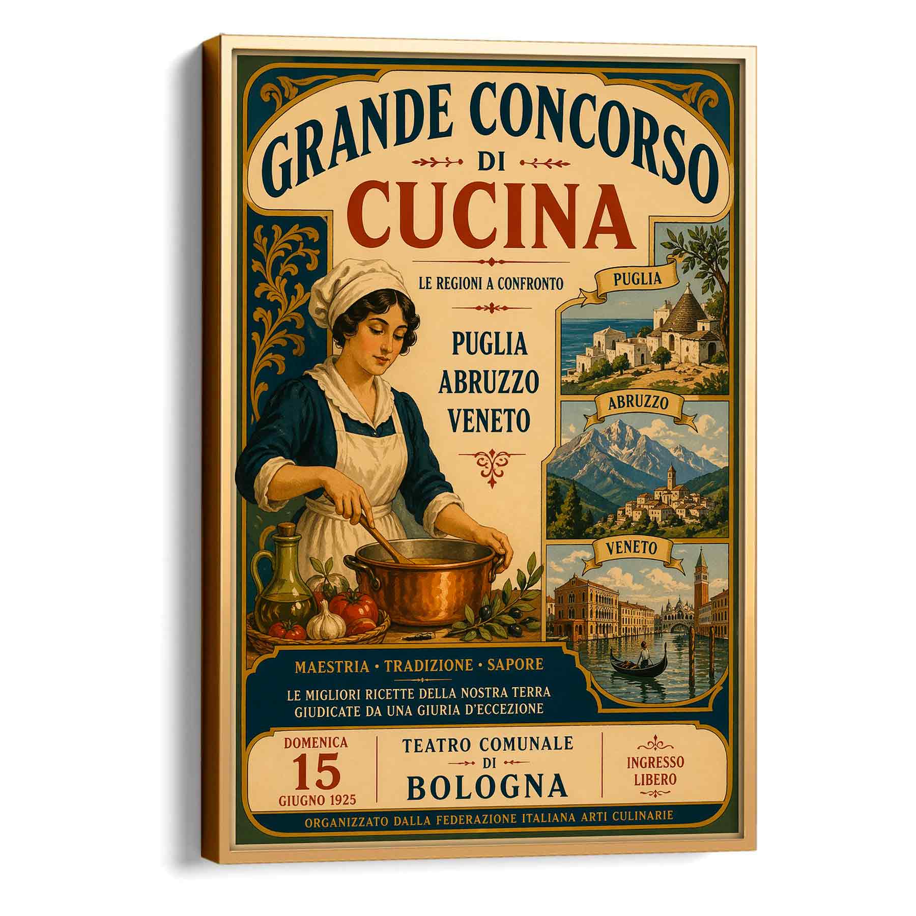 Juliste Italia Concorso Cucina LÖ 50x70aa