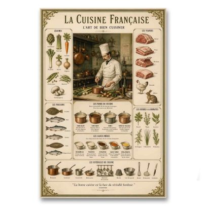 Juliste La Cuisine Francaise