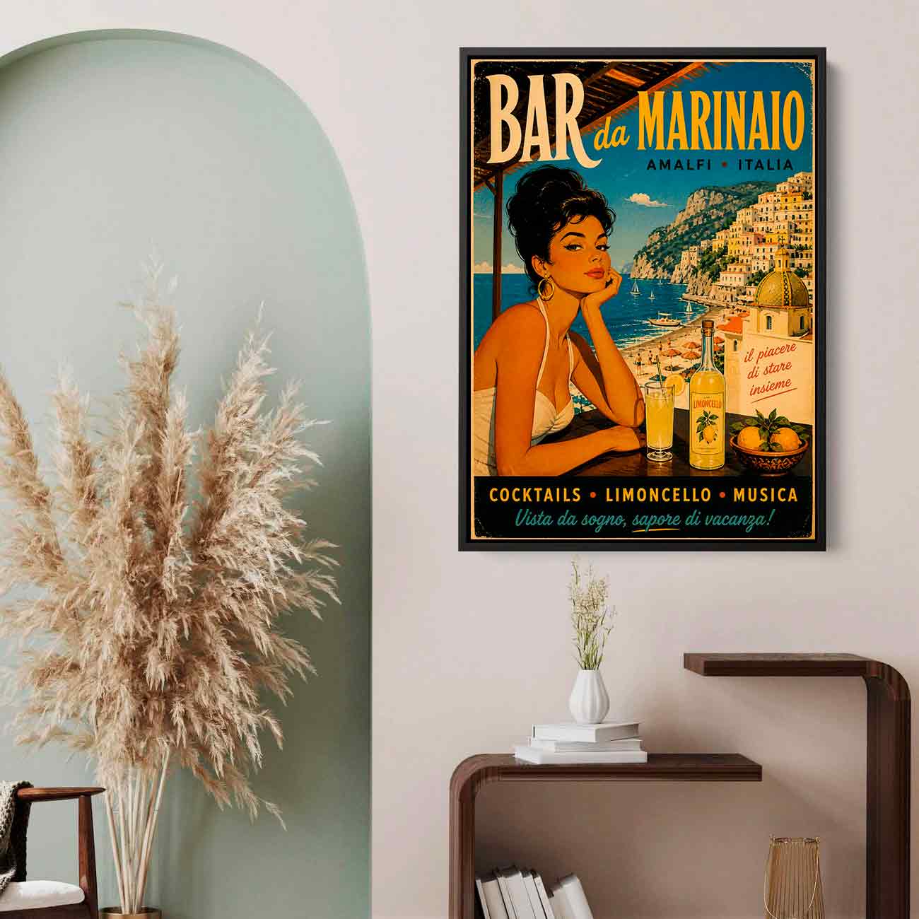 Juliste Matkailu Beach Bar Marinaio LÖ 50×70 70x100aa