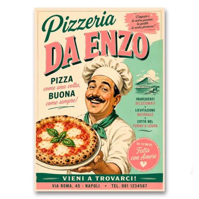 Juliste Pizzeria Da Enzo
