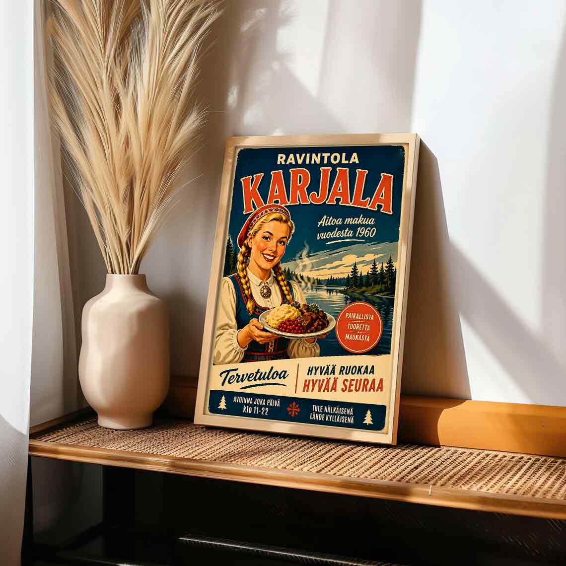 Juliste Ravintolat Ravintola Karjala LÖ 50×70 70x100aa