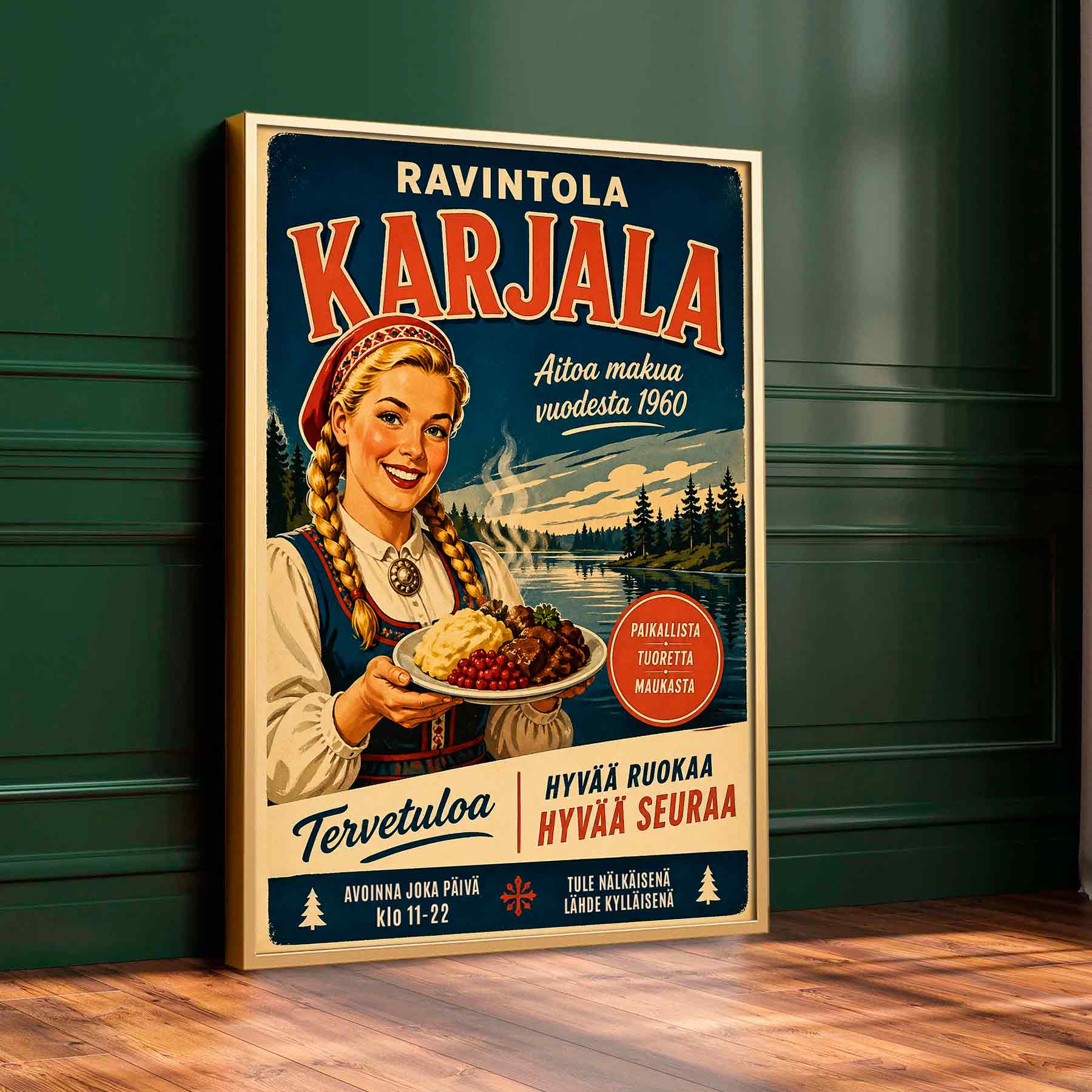 Juliste Ravintolat Ravintola Karjala LÖ 50×70 70x100aaa