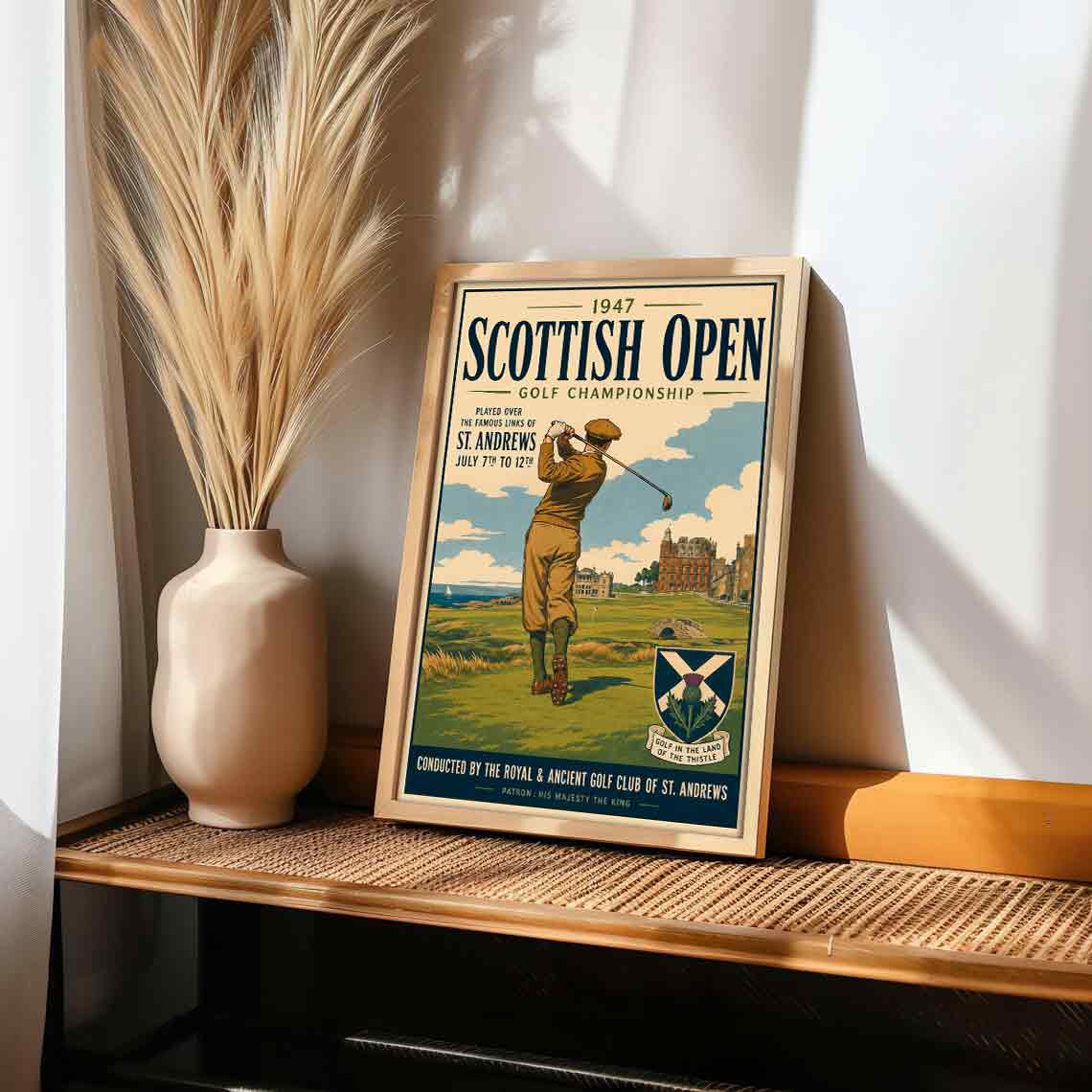 Juliste Urheilu Golf Scottish Open LÖ 50×75 70x105aa