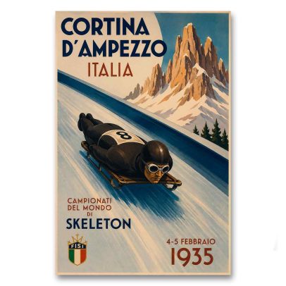 Juliste Campionati del Mondo di Skeleton 1935