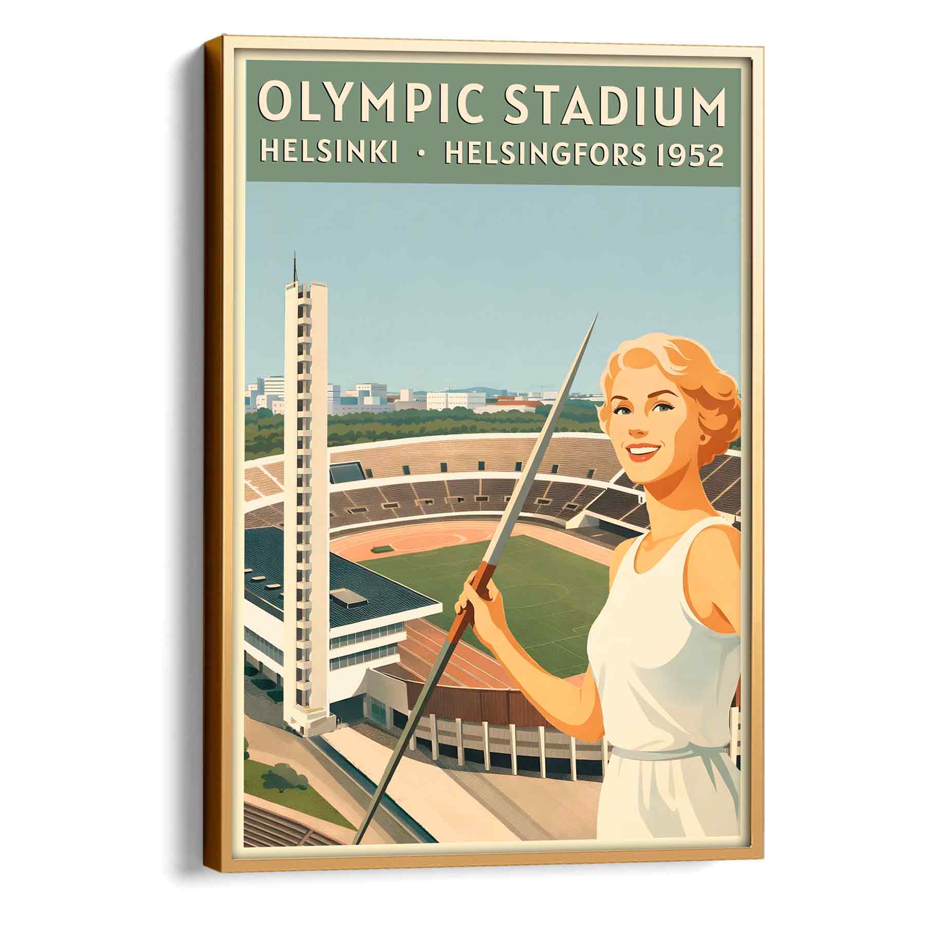 Juliste Urheilu Olympiastadion LÖ 50×70 70×100-1aaa