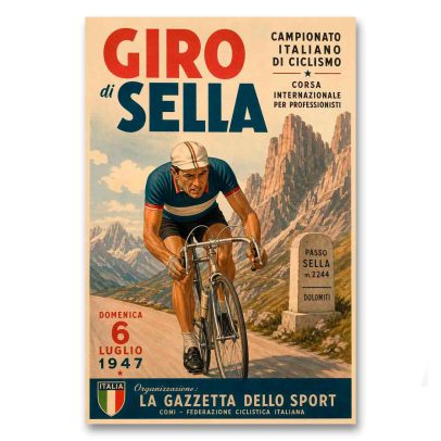 Juliste Giro di Sella 1947