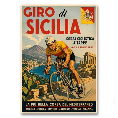Juliste Giro di Sicilia 1947