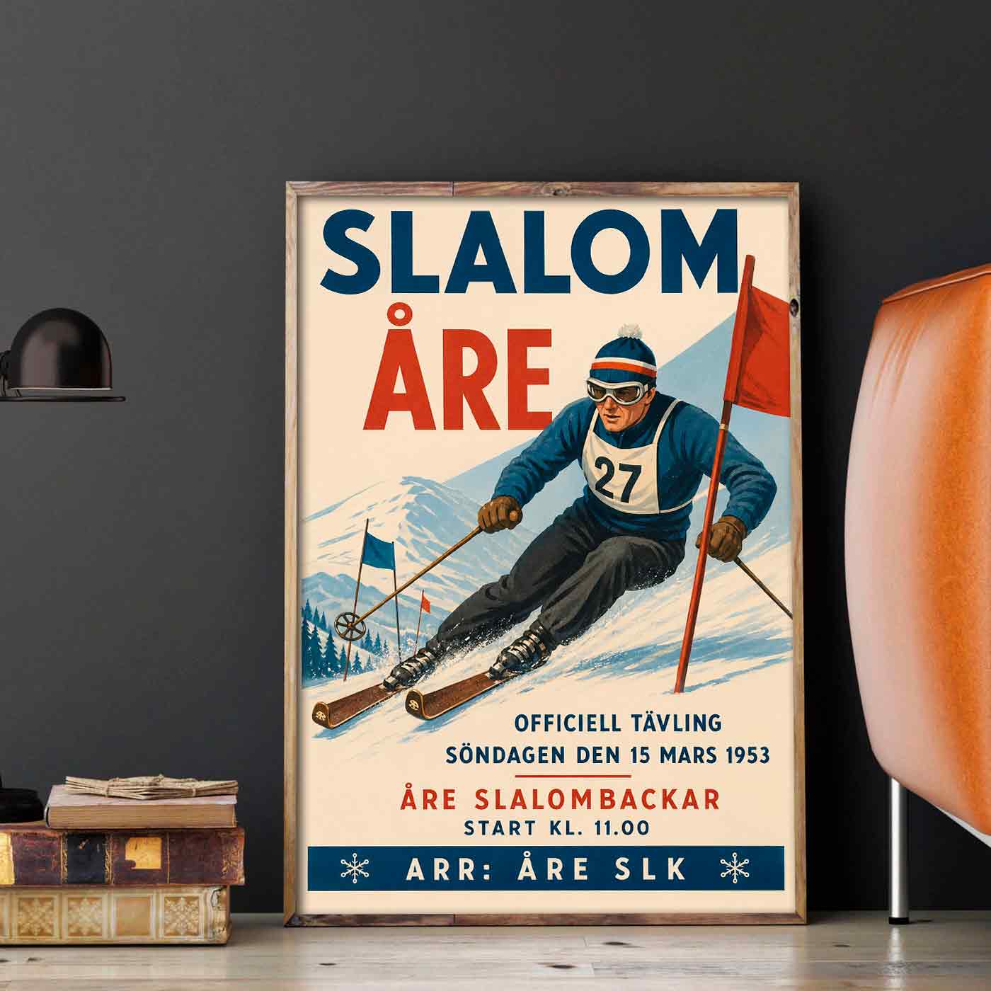Juliste Urheilu Slalom Åre LÖ 50×75 70x105_3aa