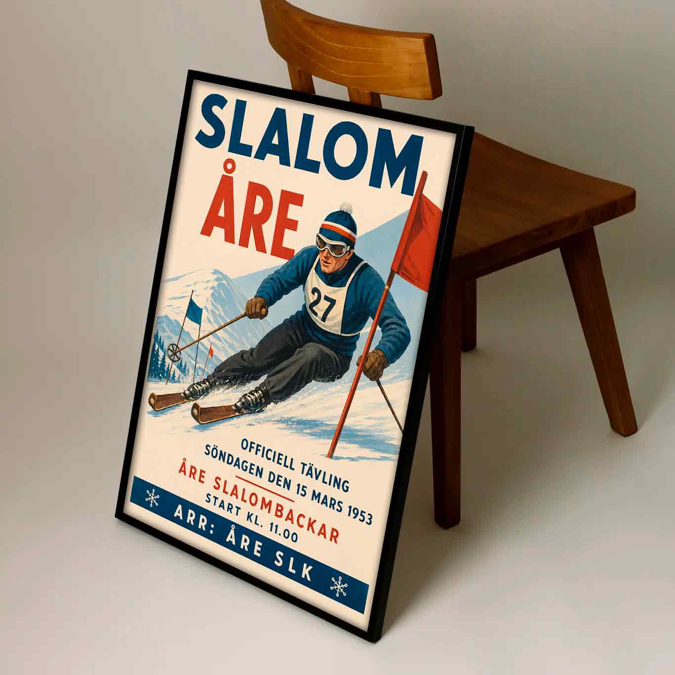 Juliste Urheilu Slalom Åre LÖ 50×75 70x105_3aaa