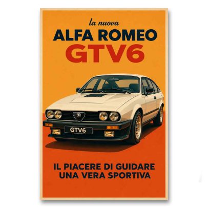 Juliste La nuova Alfa-Romeo GTV6