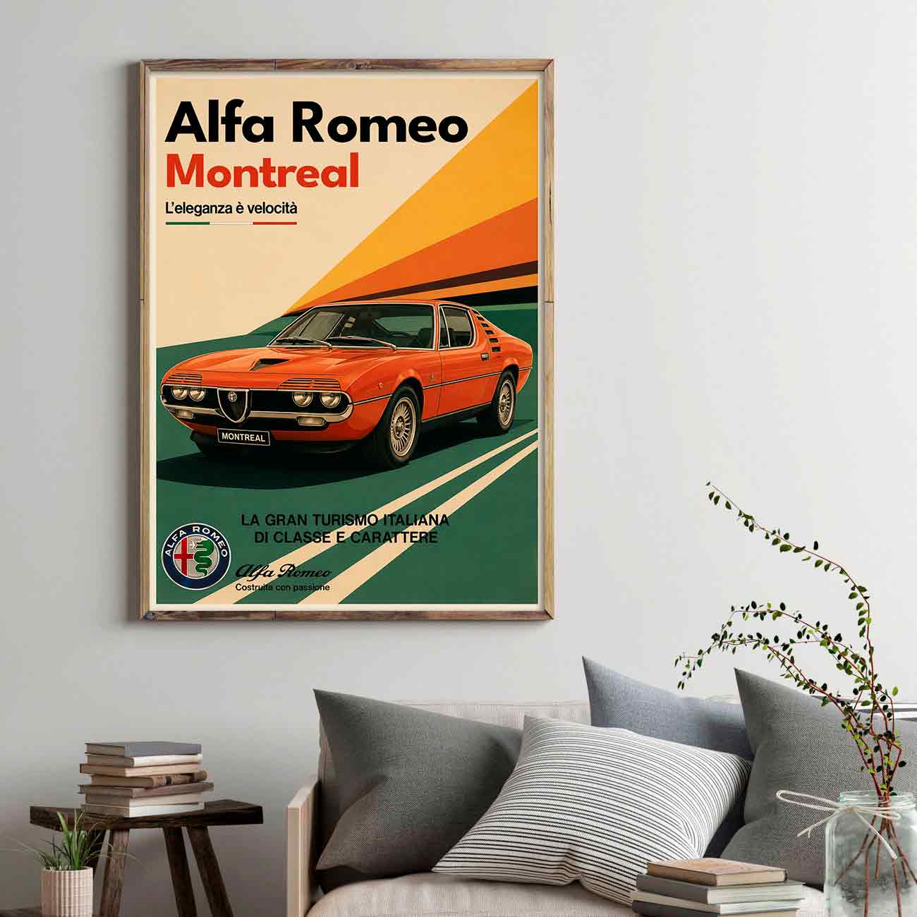 Juliste autot Alfa Romeo Montreal LÖ 40×55 50×70-2aaaa