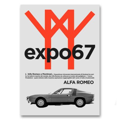 Juliste Expo 67 Alfa-Romeo Montreal