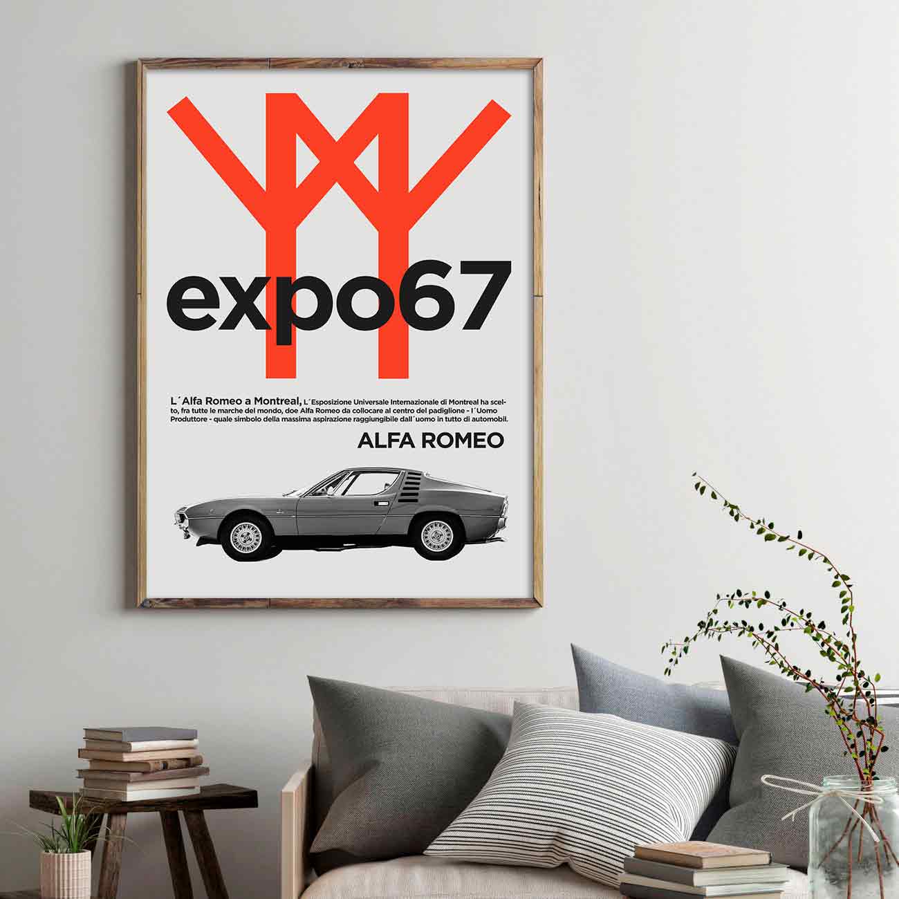 Juliste autot Alfa expo67 50x70aaa
