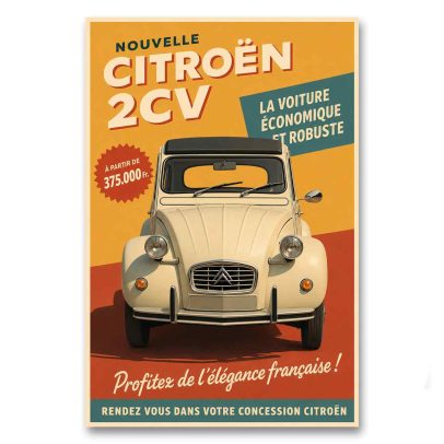 Juliste Nouvelle Citroën 2CV
