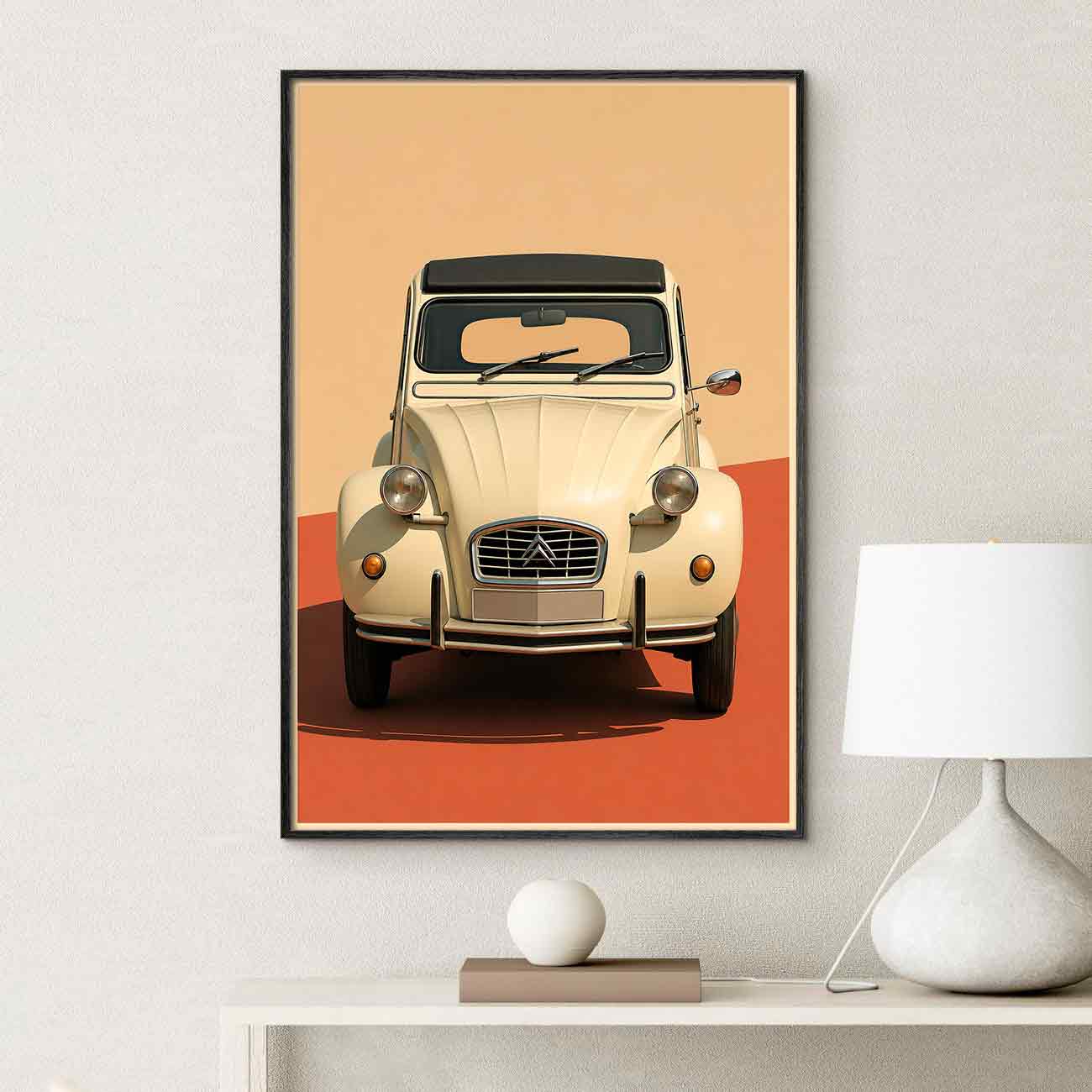 Juliste autot Citroen 2CV LÖ 40×60 50×75-5aa