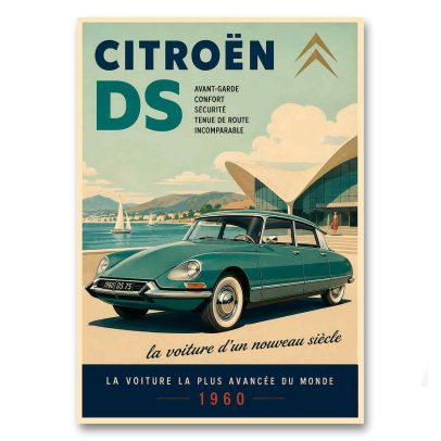 Juliste Citroën DS - La voiture d´un nouveau siècle