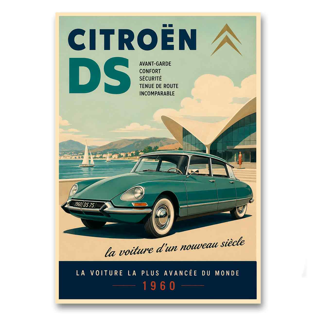 Juliste Citroën DS – La voiture d´un nouveau siècle