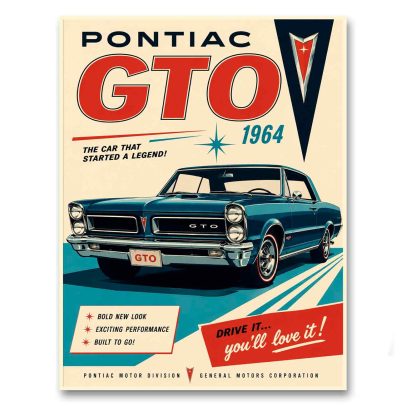 Juliste Pontiac GTO 1964
