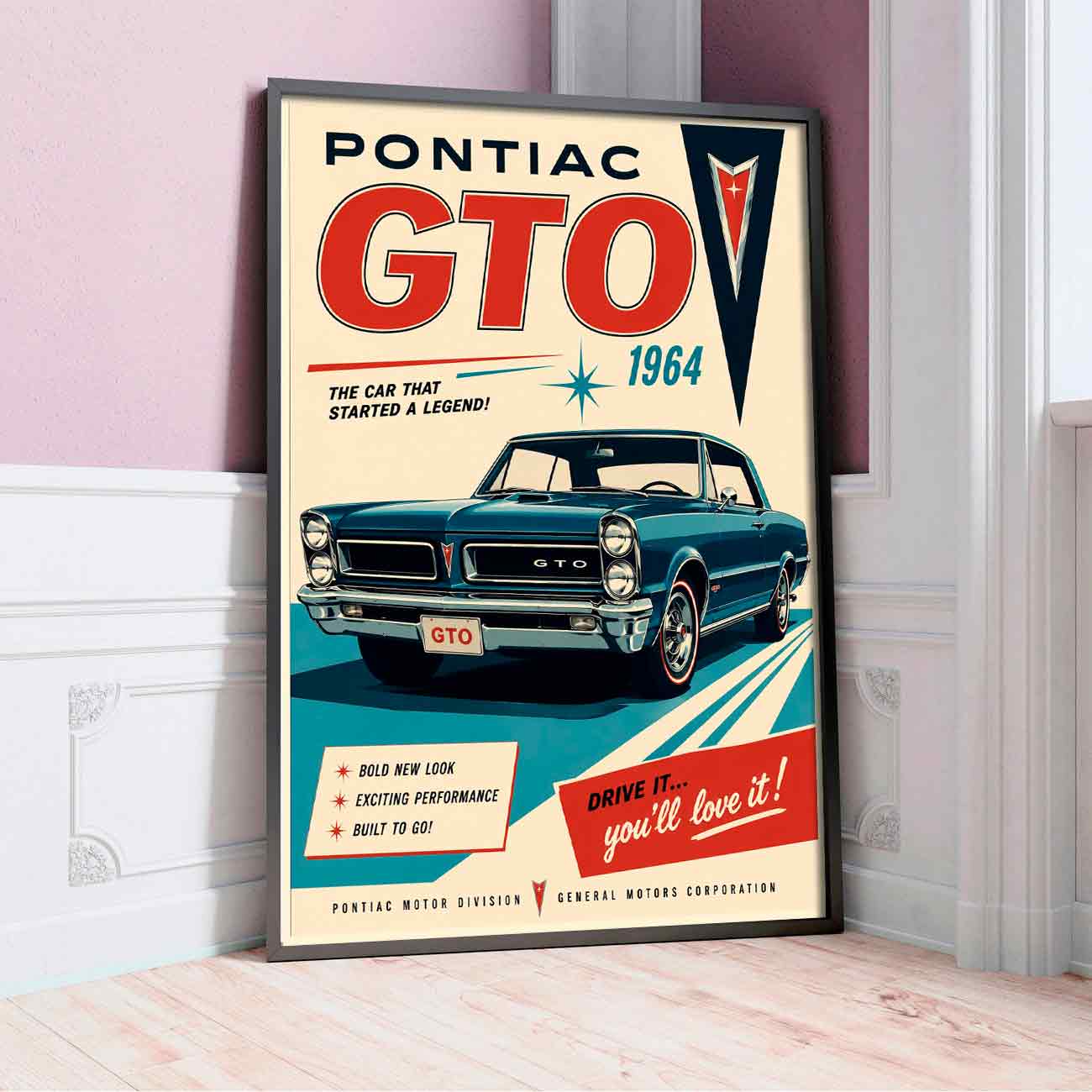 Juliste autot Pontiac GTO LÖ 40×55 50×70-3aaa
