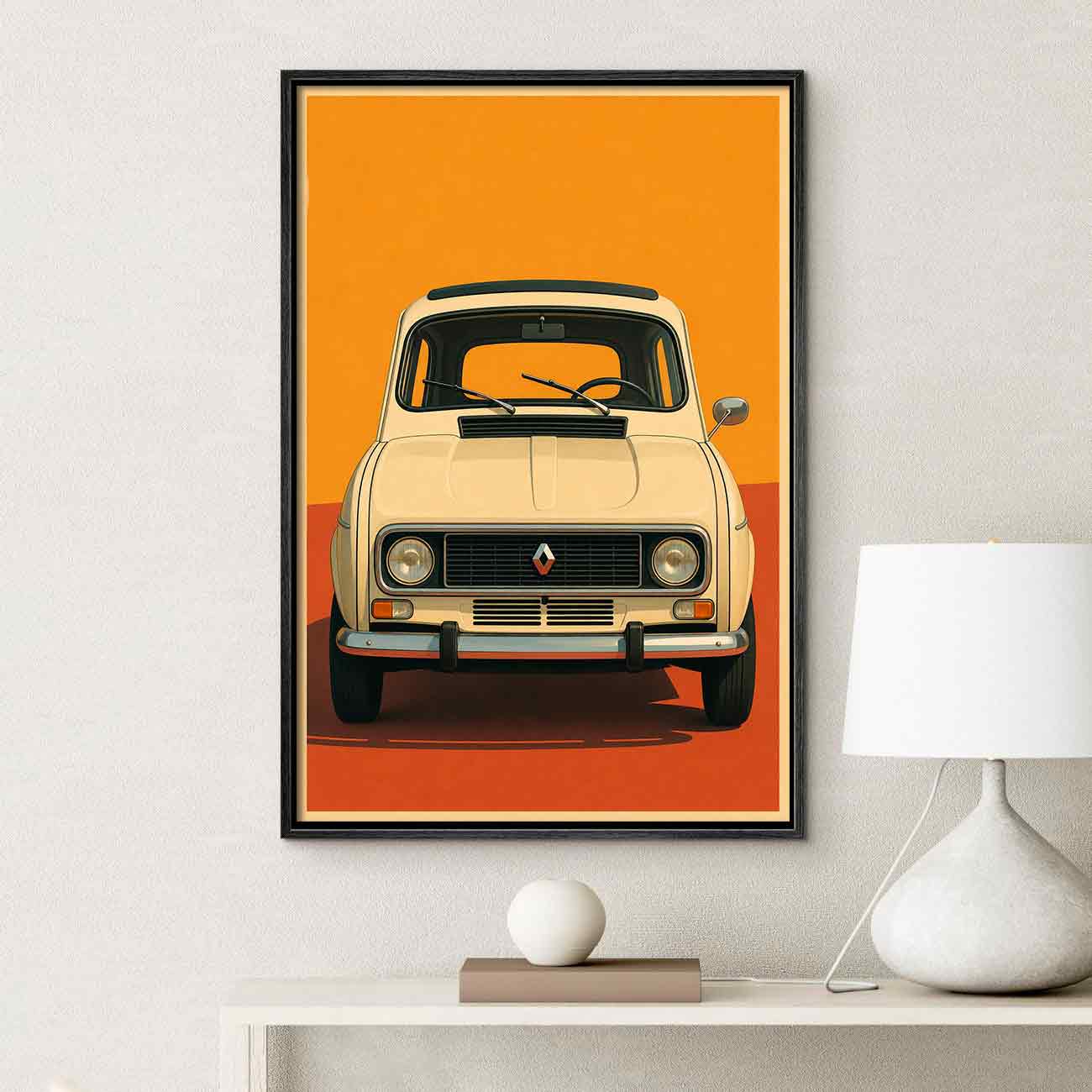 Juliste autot Renault 4 LÖ 40×60 50×75-3aa