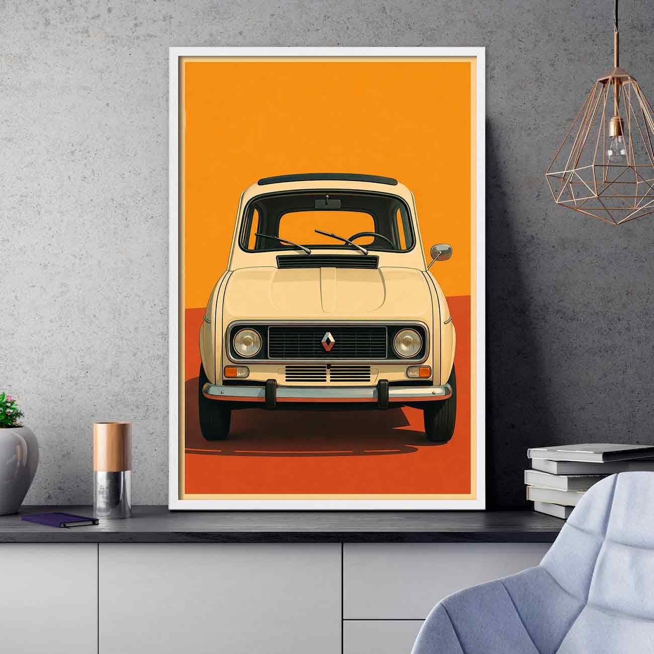 Juliste autot Renault 4 LÖ 40×60 50×75-3aaa