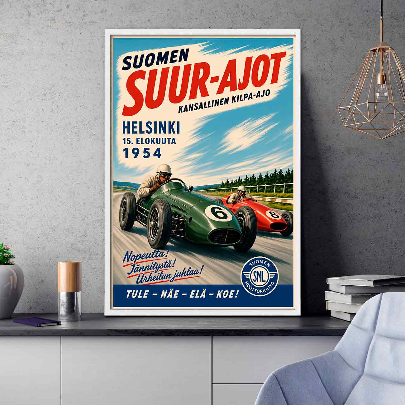 Juliste autot Suurajot LÖ 40×60 50x75aaa