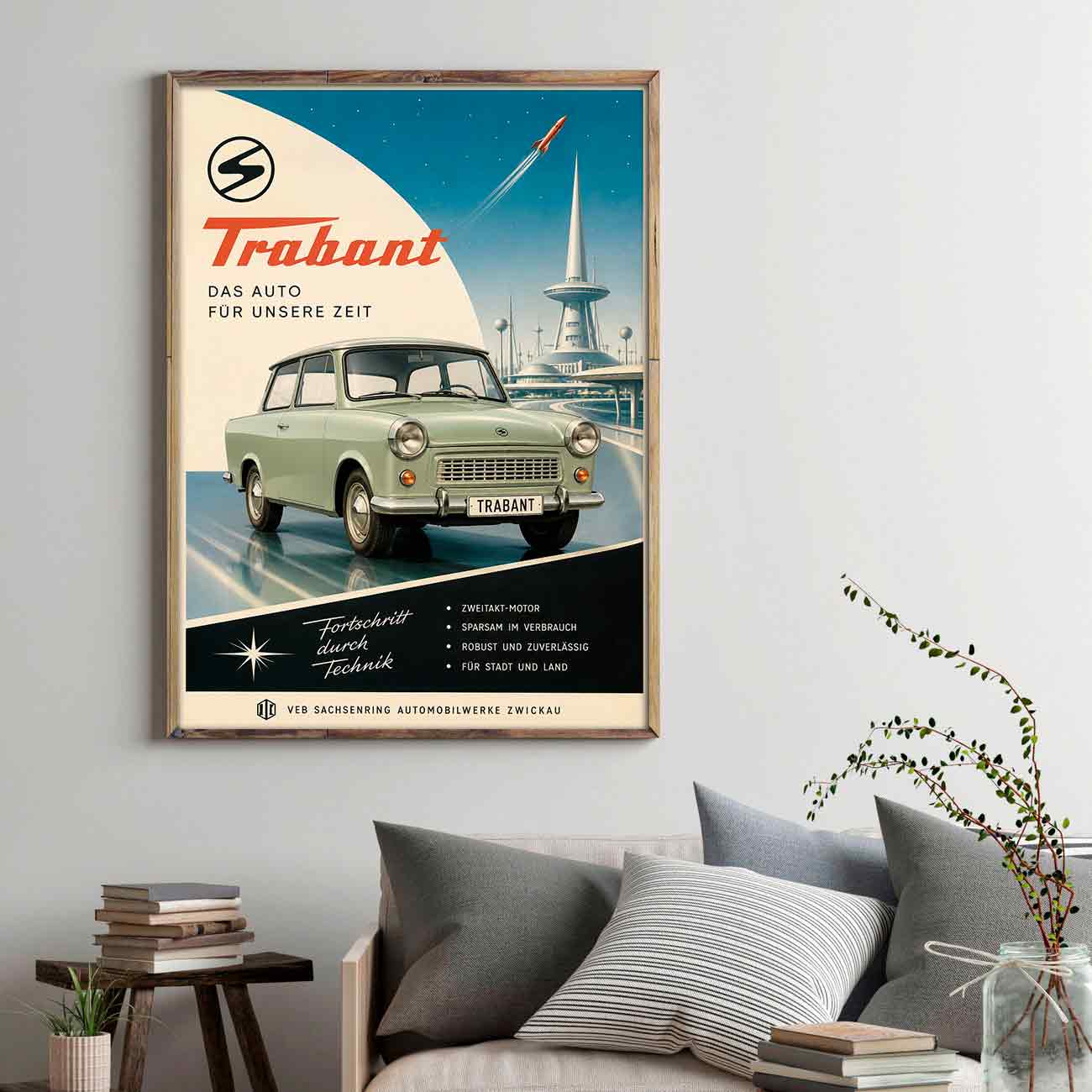 Juliste autot Trabant LÖ 40×55 50×70-4aaa