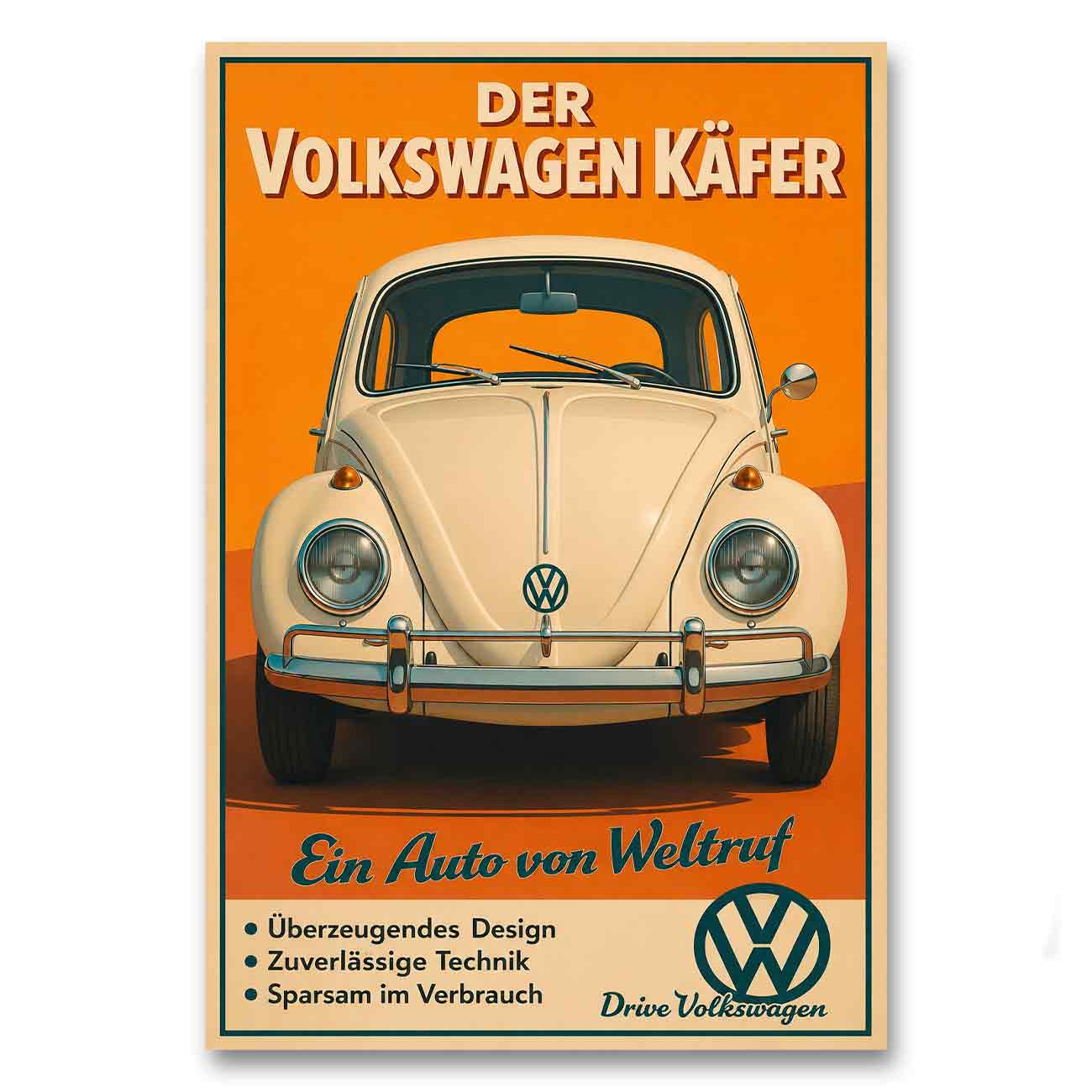 Juliste autot VW Kupla LÖ 40×60 50×75-1a