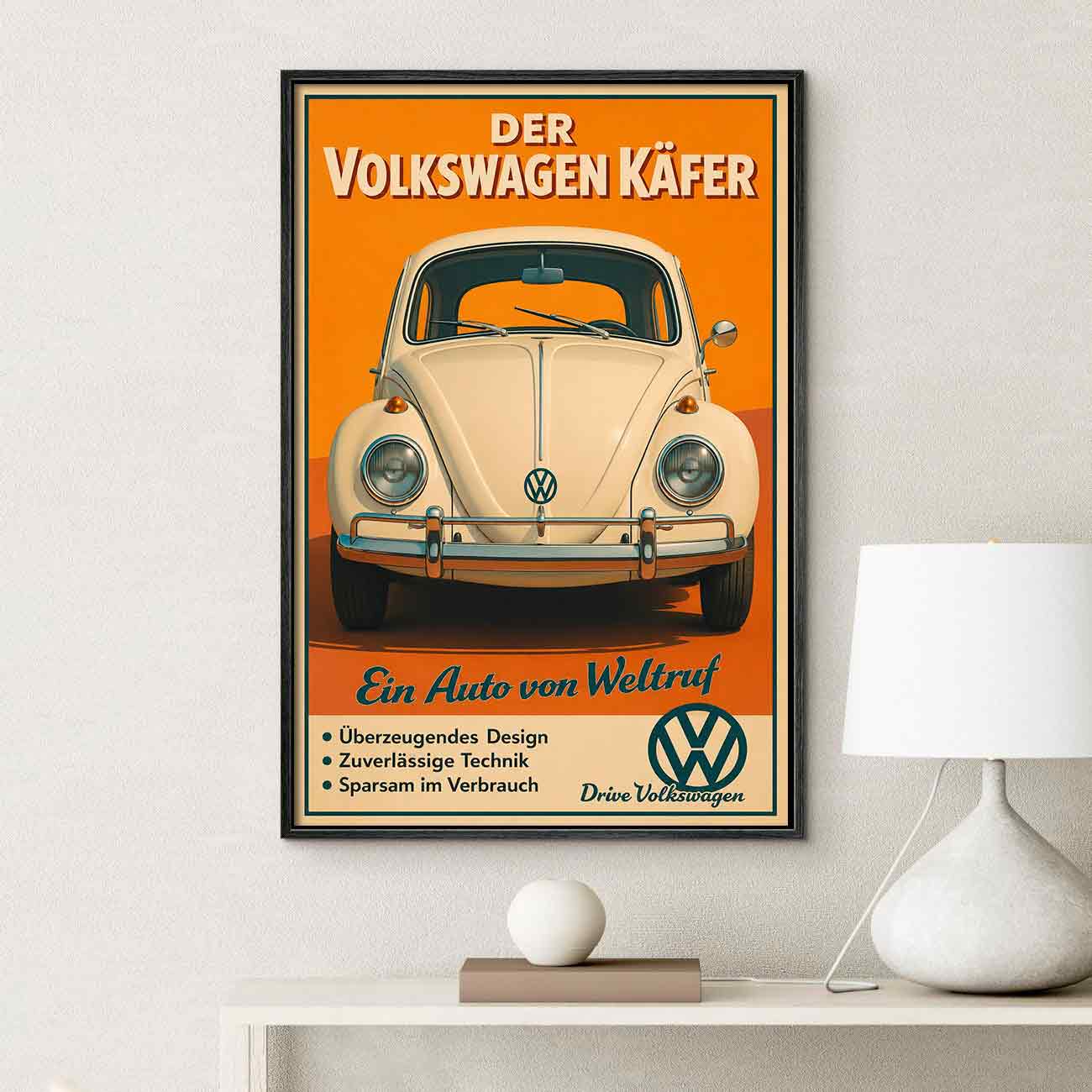 Juliste autot VW Kupla LÖ 40×60 50×75-1aa
