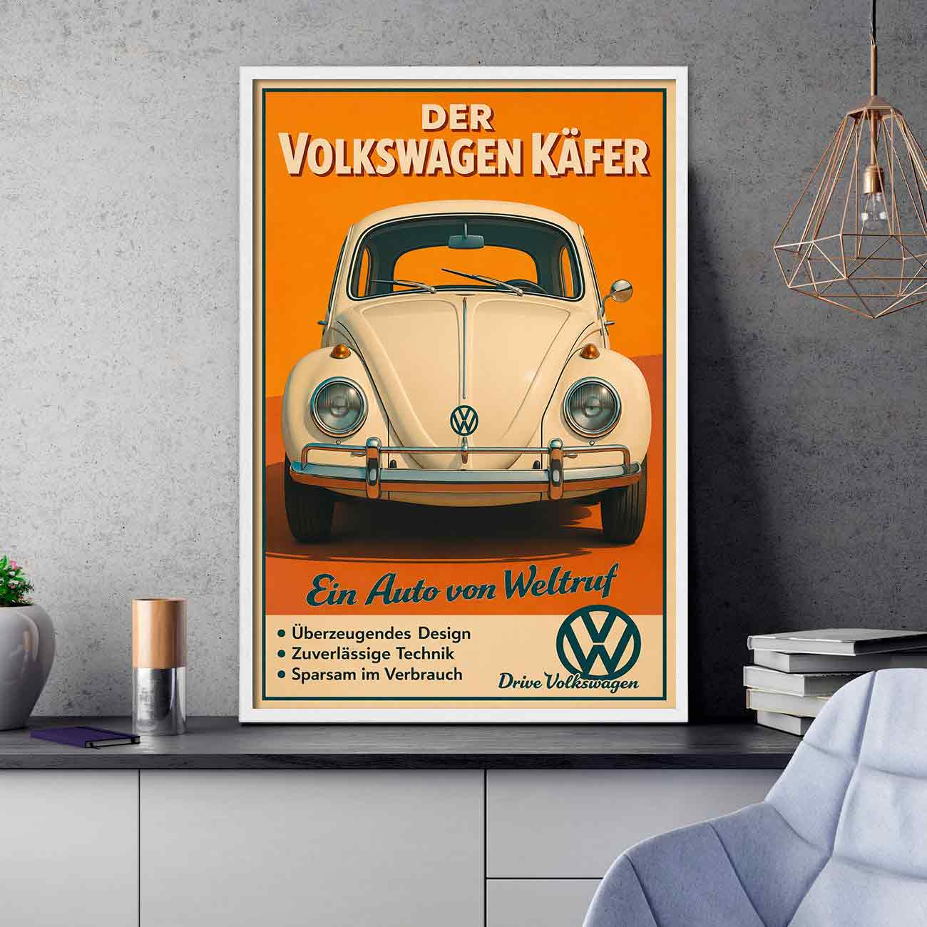 Juliste autot VW Kupla LÖ 40×60 50×75-1aaa
