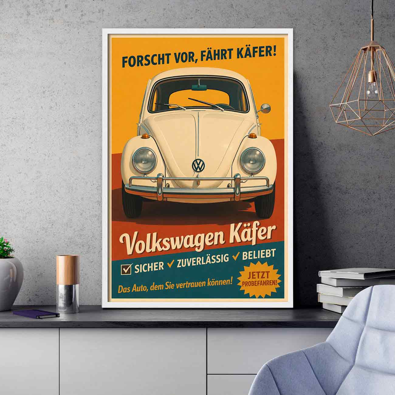 Juliste autot VW Kupla LÖ 40×60 50×75-2aaa