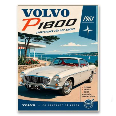 Juliste Volvo P1800 - Sportvagnen för den kräsne