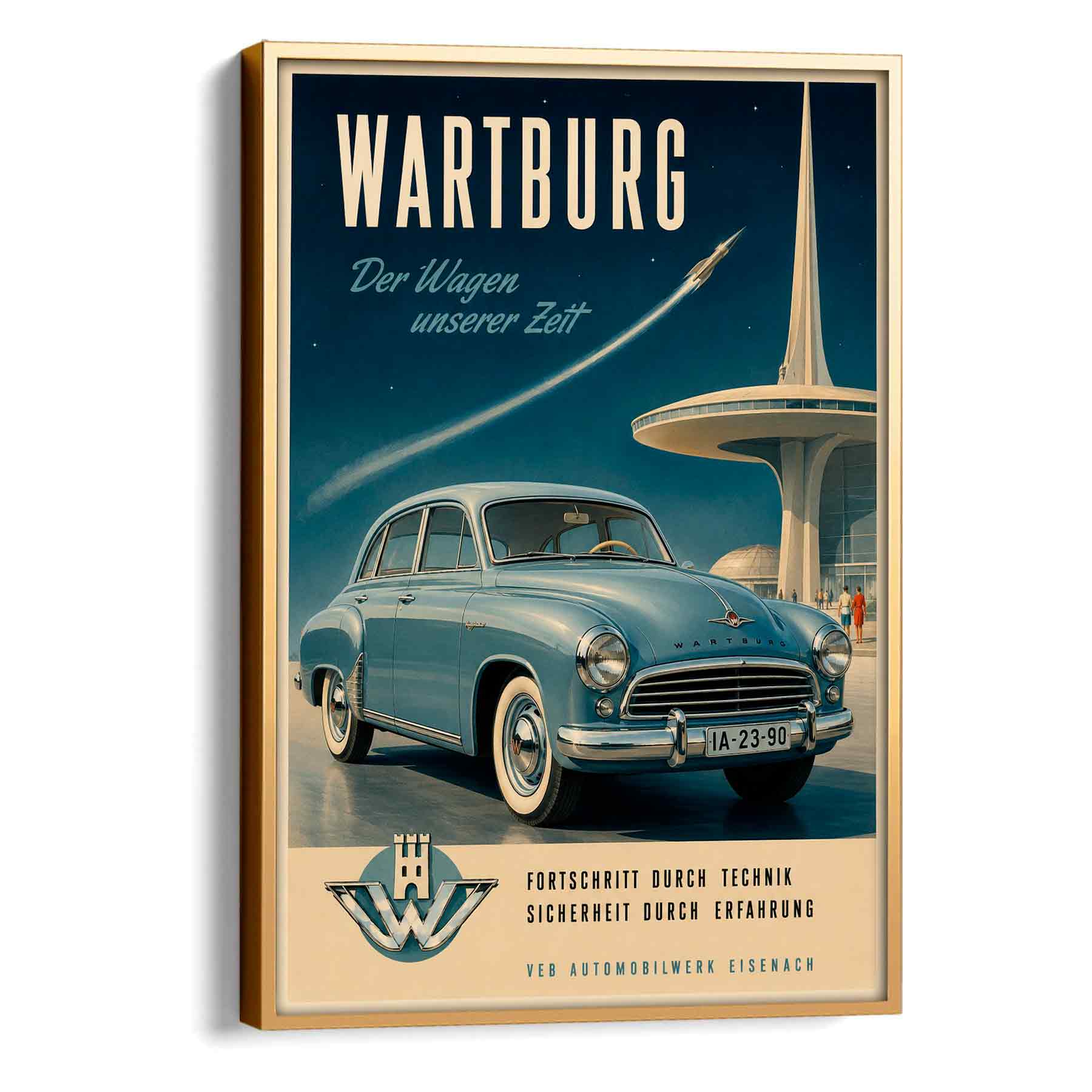 Juliste autot Wartburg LÖ 40×55 50x70aa