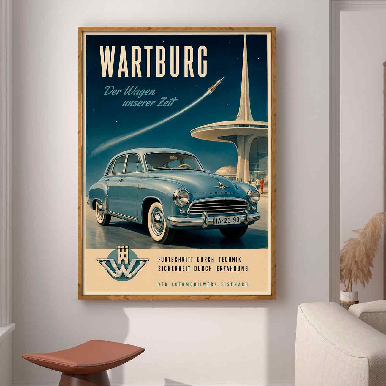 Juliste autot Wartburg LÖ 40×55 50x70aaa