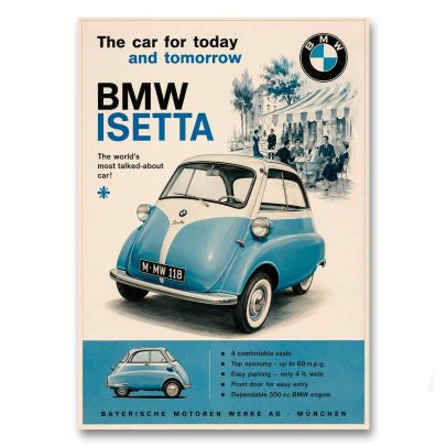 Juliste BMW Isetta - The car for today and tomorrow