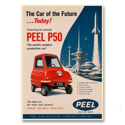 Juliste Peel P50 - The Car of the Future