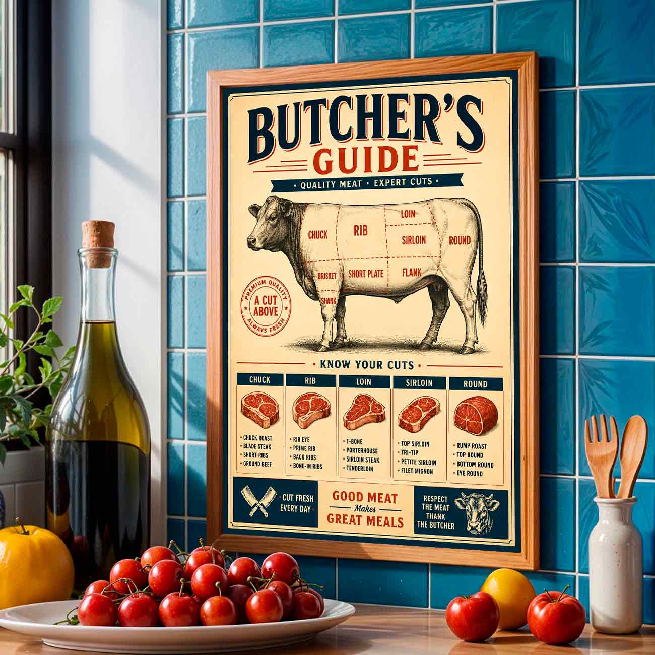 Juliste butchers guide LÖ 40×55 50×70-1aaa
