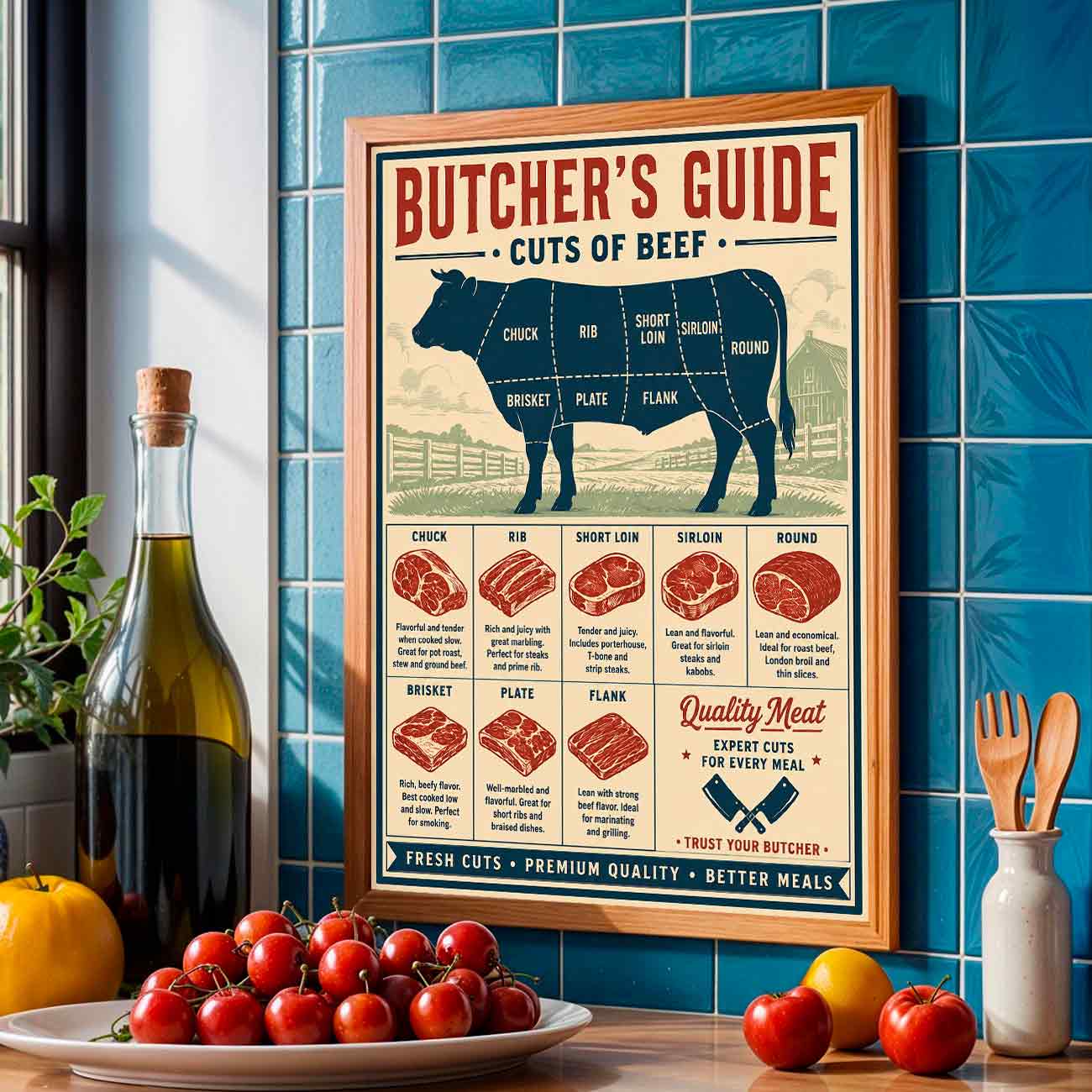 Juliste butchers guide LÖ 40×55 50×70-2aaa