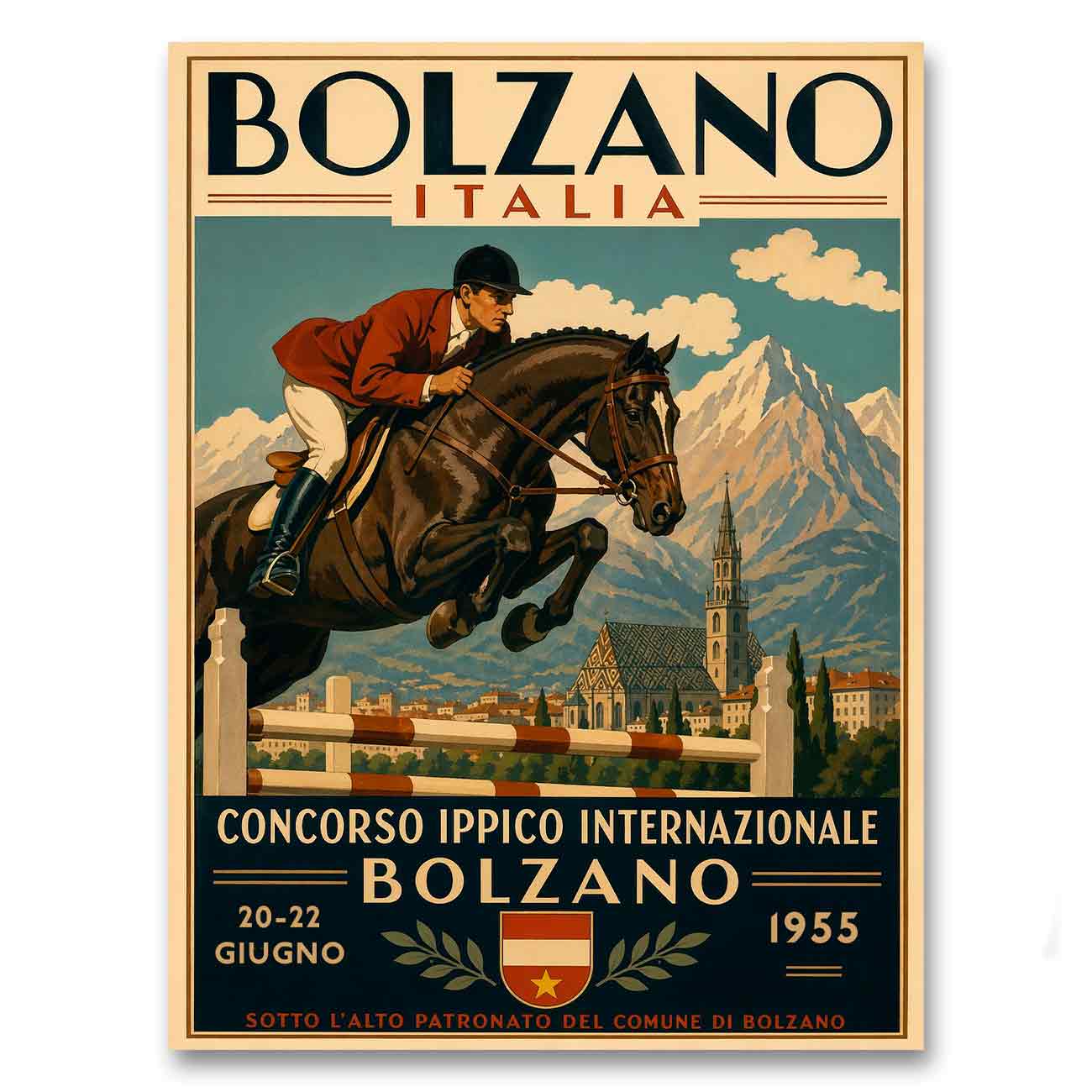 Juliste esteratsastus bolzano LÖ 60×80 75×100-2
