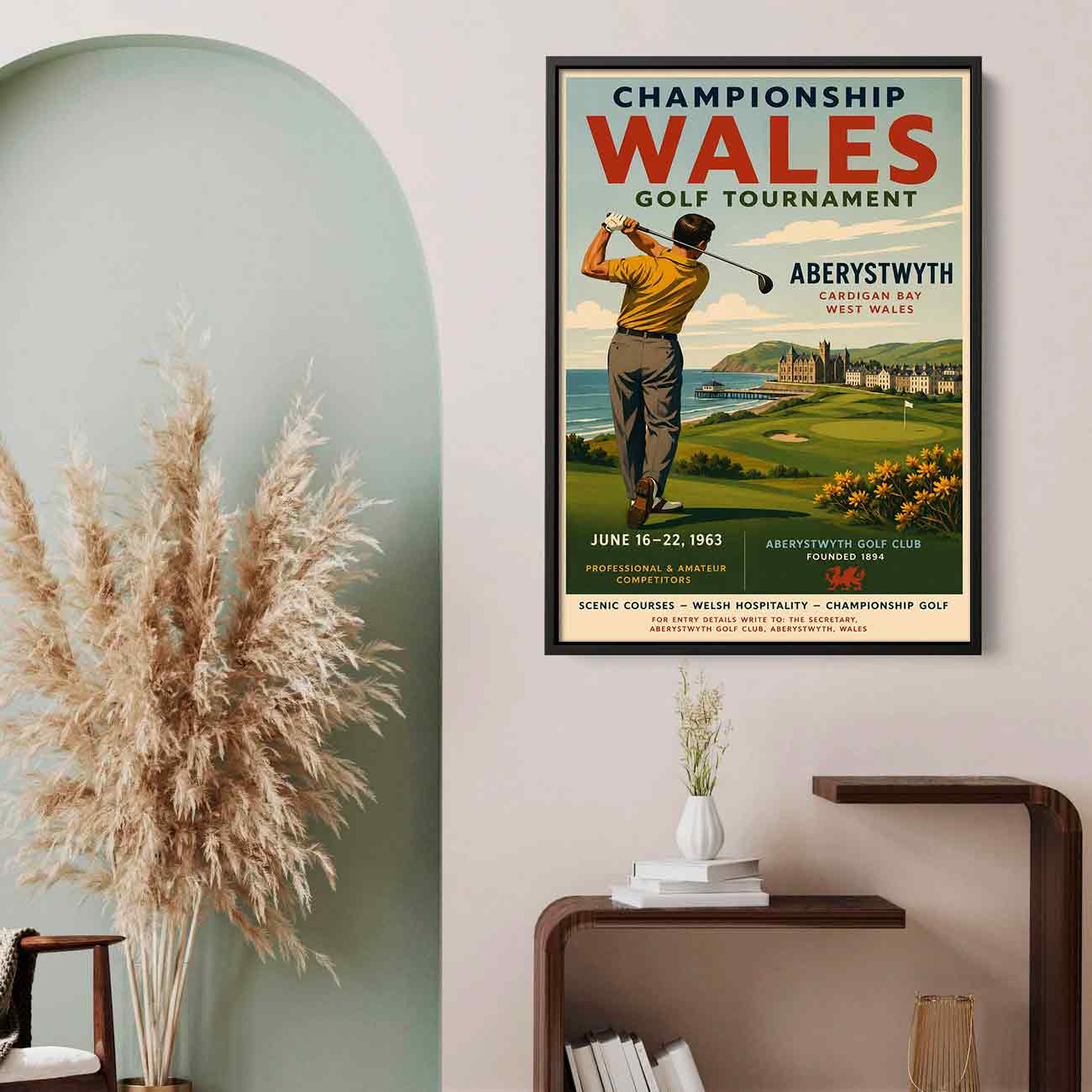 Juliste golf wales LÖ 40×60 50×75-2aaa