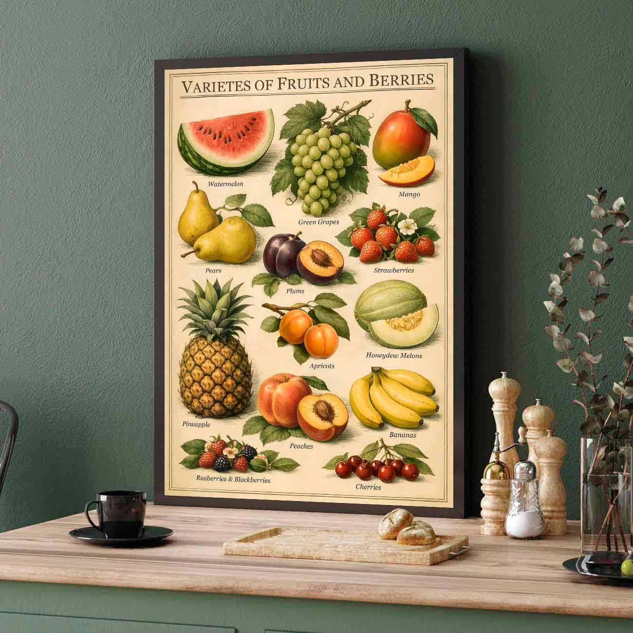 Juliste hedelmät LÖ 40×60 50×75-3aa