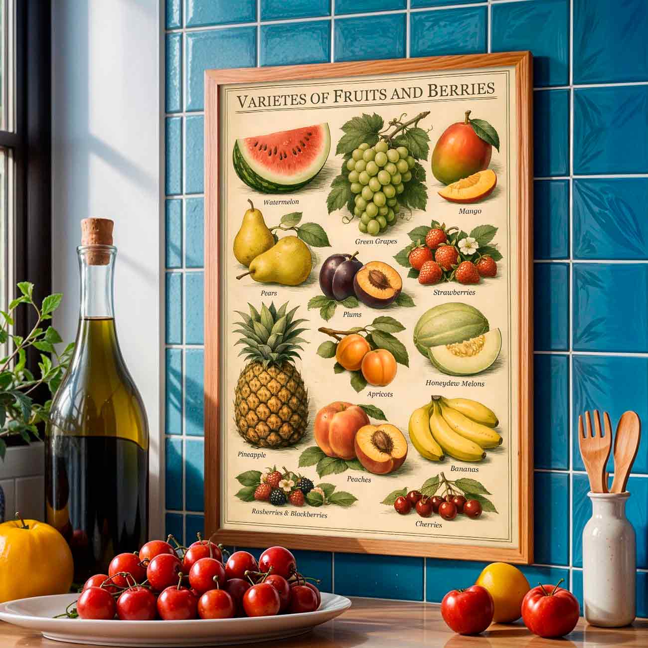 Juliste hedelmät LÖ 40×60 50×75-3aaa