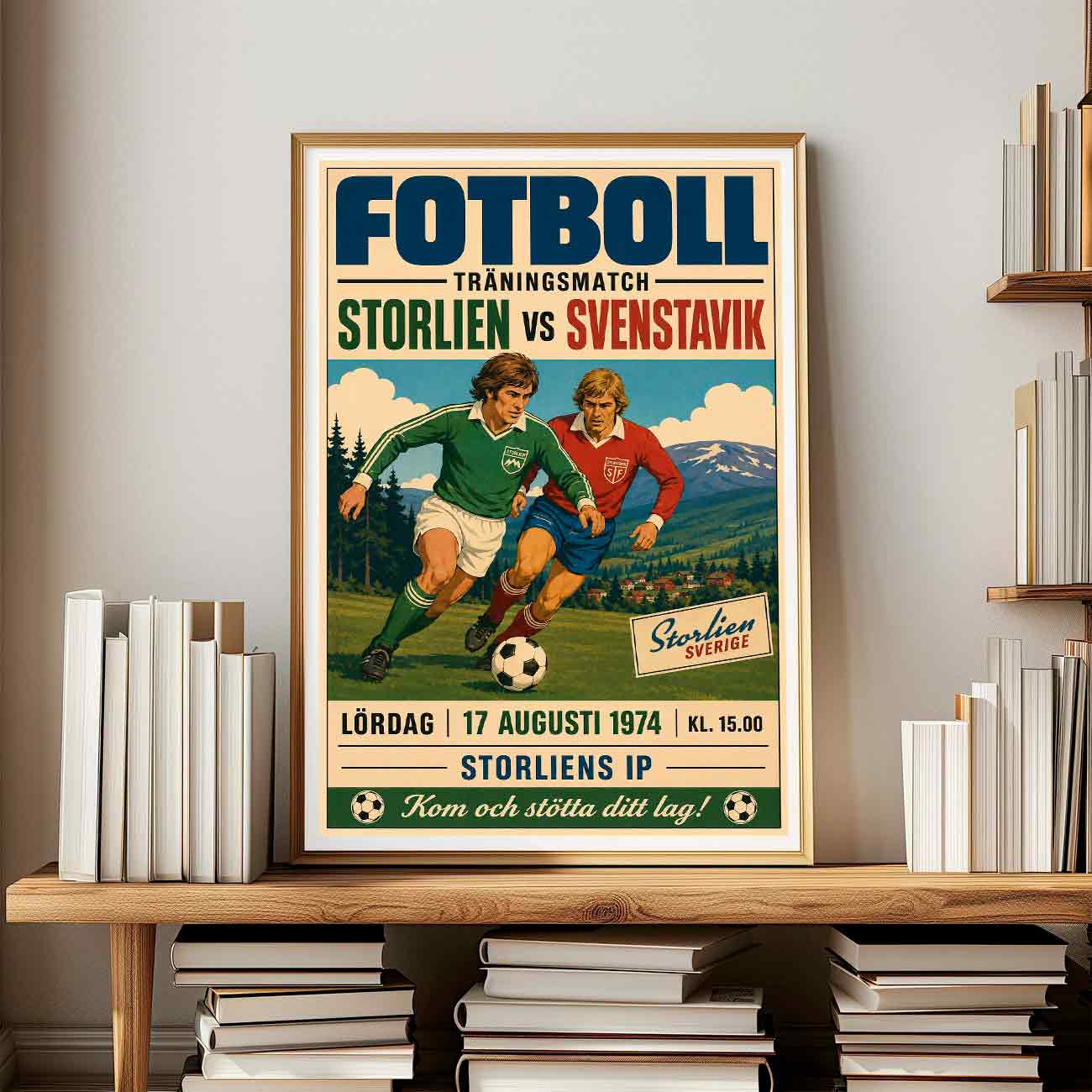 Juliste jalkapallo Storlien LÖ 40×60 50x75aaa