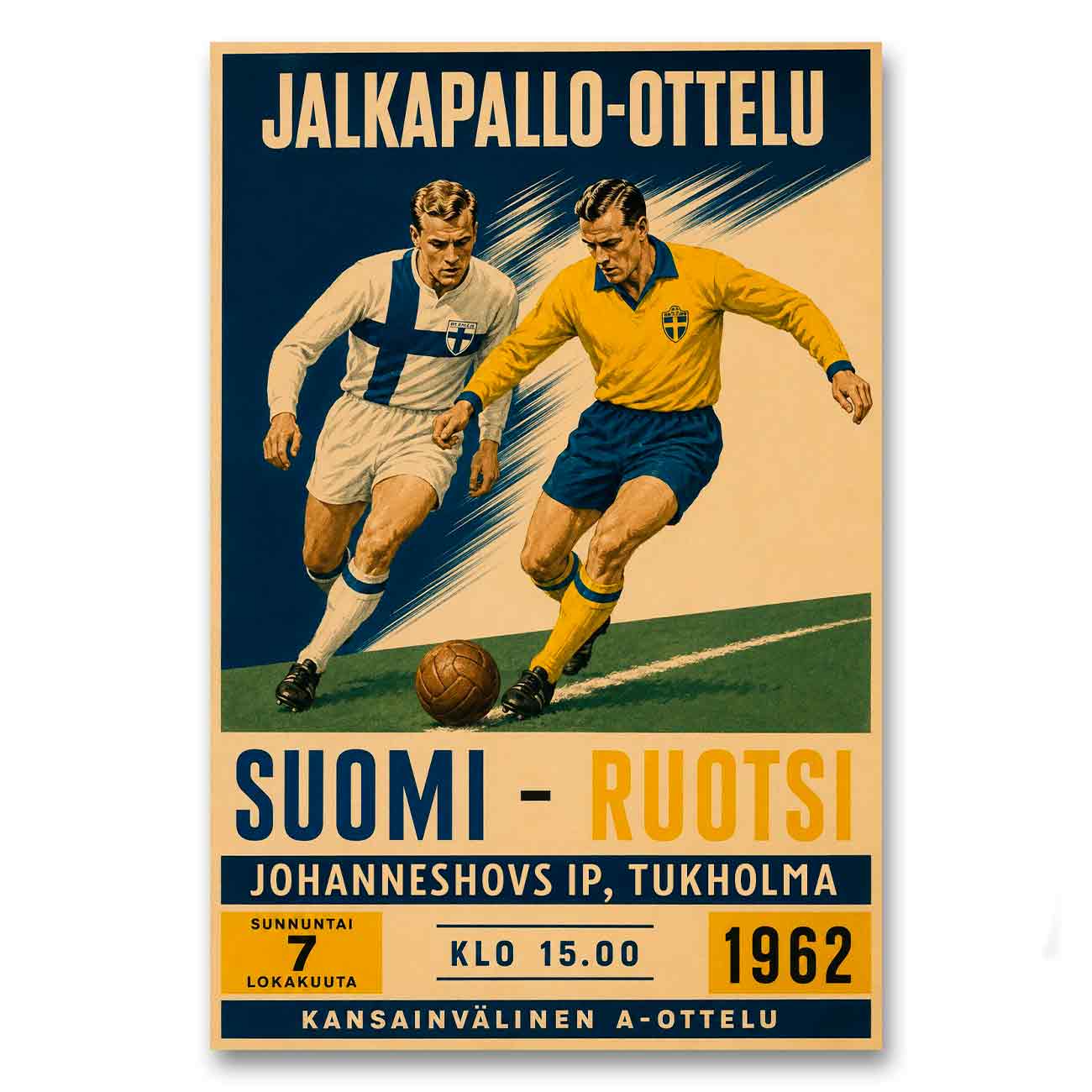 Juliste jalkapallo suomi ruotsi 2 LÖ 40×60 50×75-2a