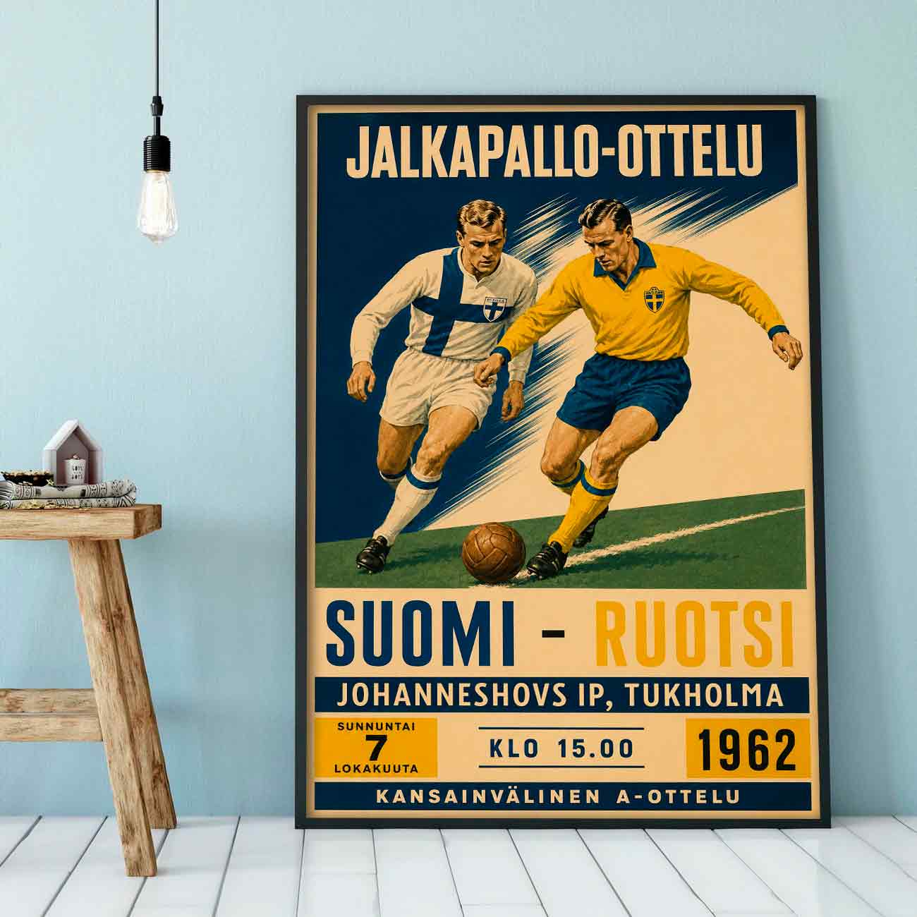 Juliste jalkapallo suomi ruotsi 2 LÖ 40×60 50×75-2aa