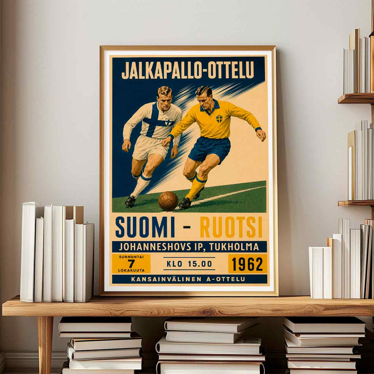 Juliste jalkapallo suomi ruotsi 2 LÖ 40×60 50×75-2aaa